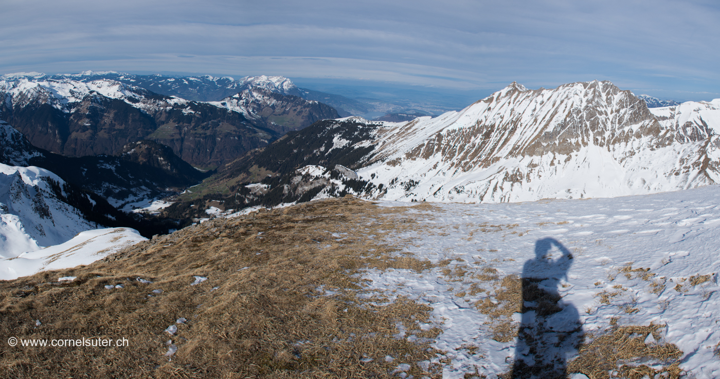 Pano Bild auf dem Gipfel.
