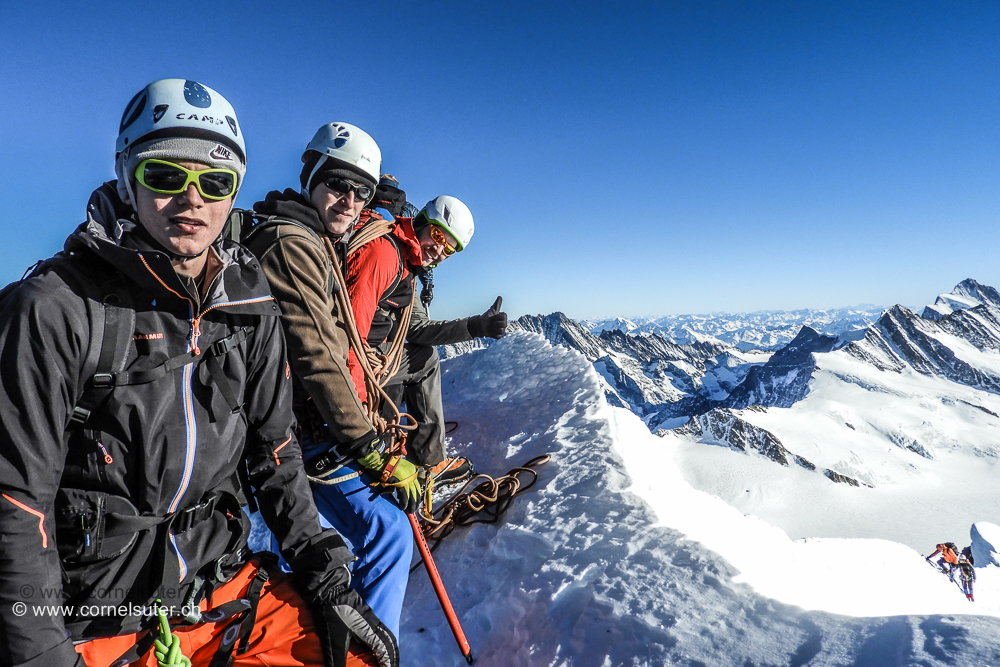 Yehaa wir haben den Mönch 4107m erreicht.