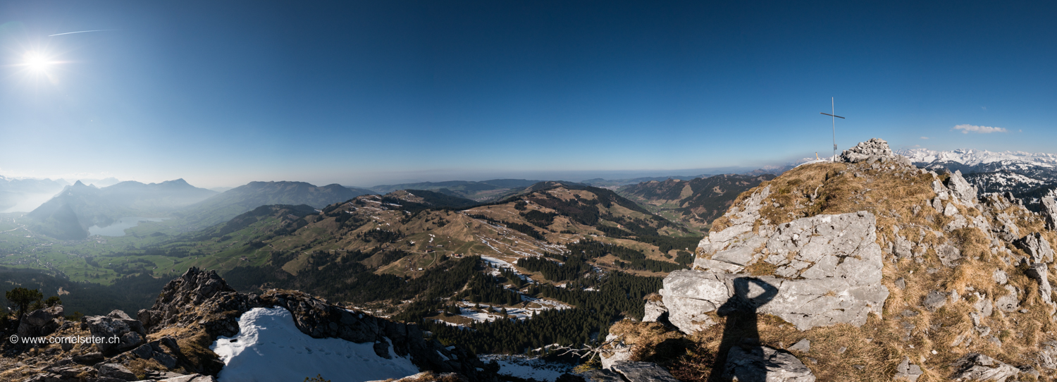 27.März: Haggenegg 1414m - Haggenspitz 1761m, Bergtour