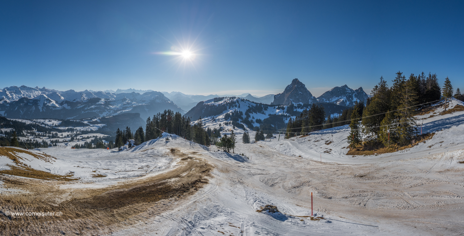 27.Februar: Handgruobi 1067mm - Brünnelistock 1594m, Skitour