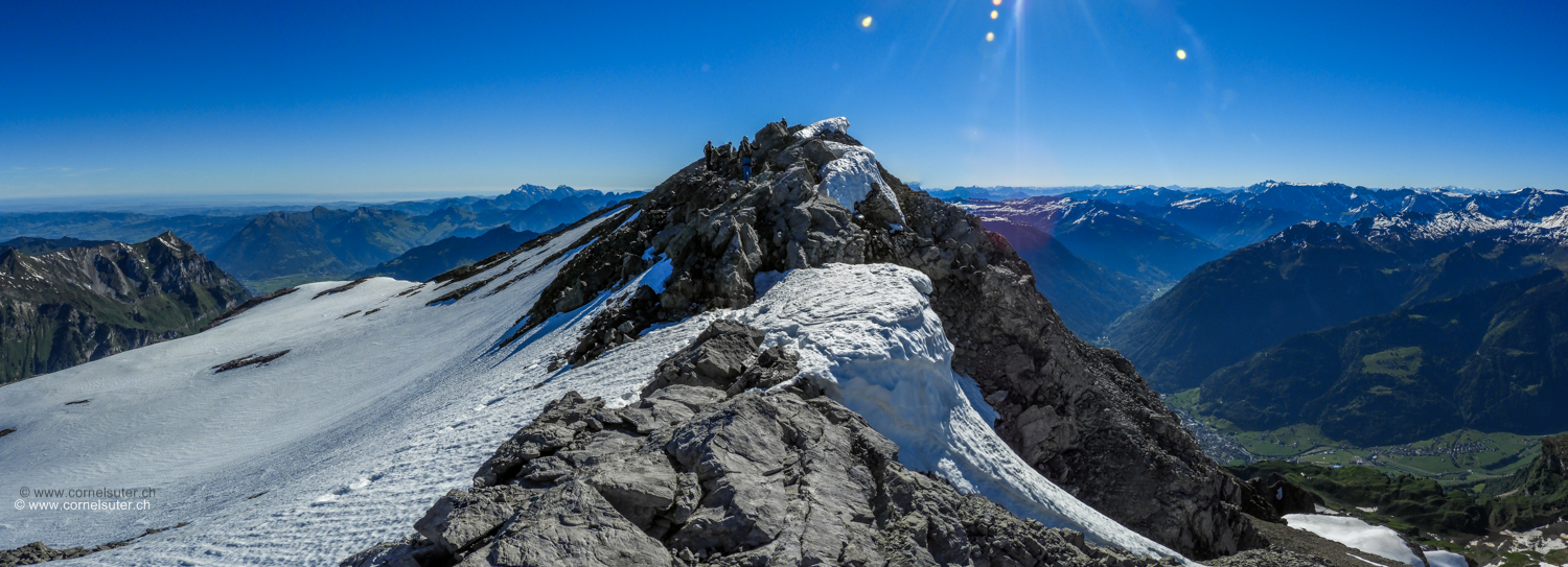 Ankunft auf dem Vrenelisgärtli 2905m, 9 Uhr.