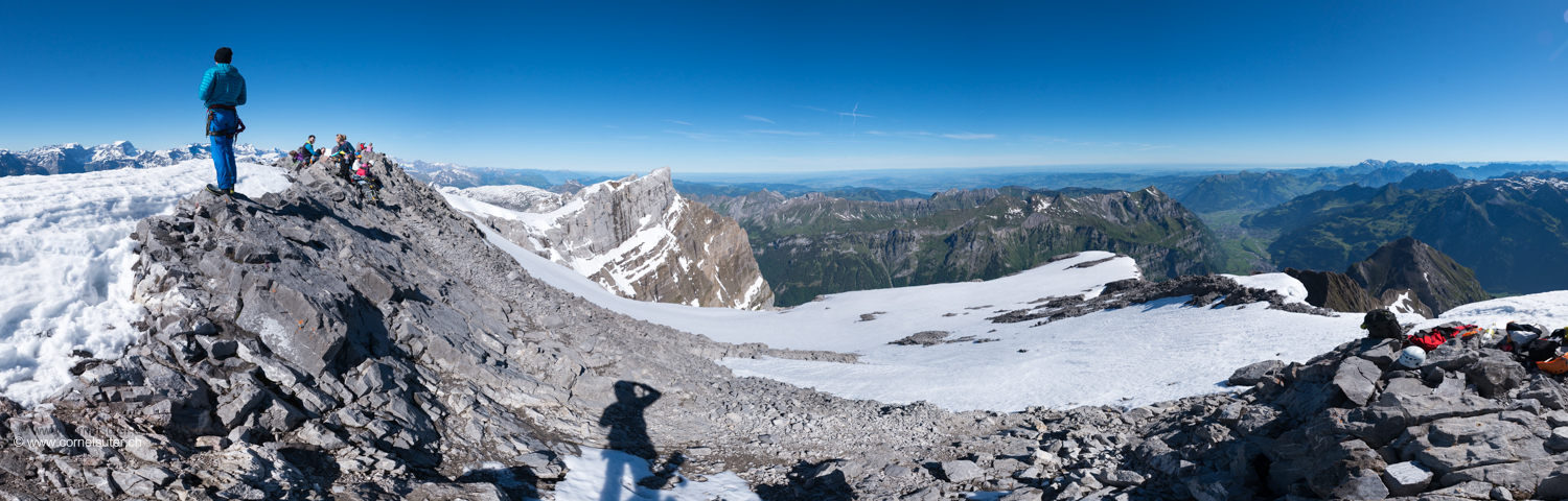 Pano auf dem Vrenelisgärtli 2905m.