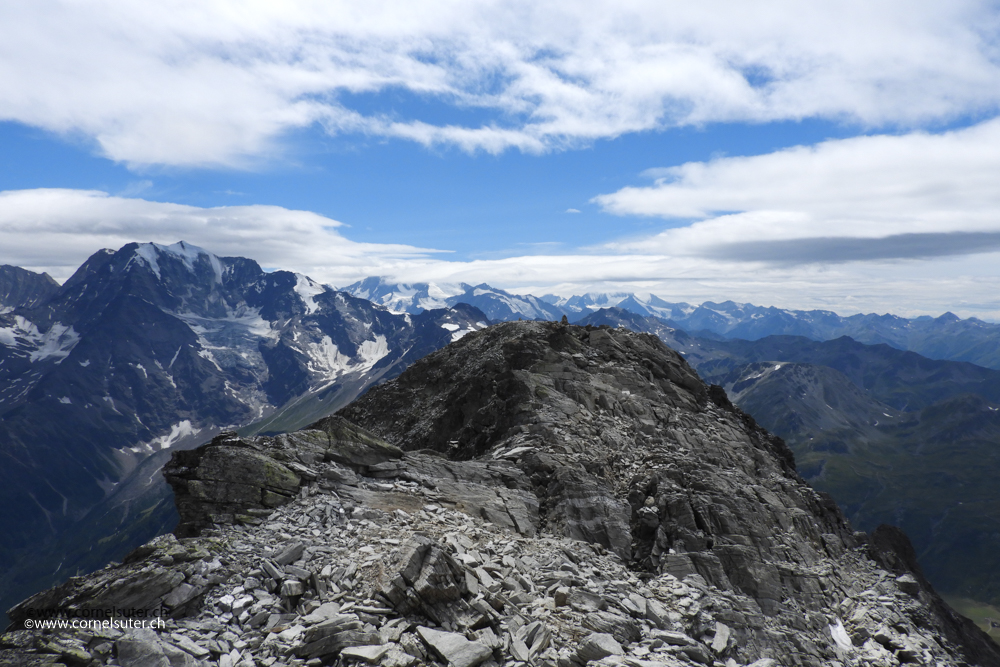 Brüchig auf dem Hübschhorn, nüd hübsch....
