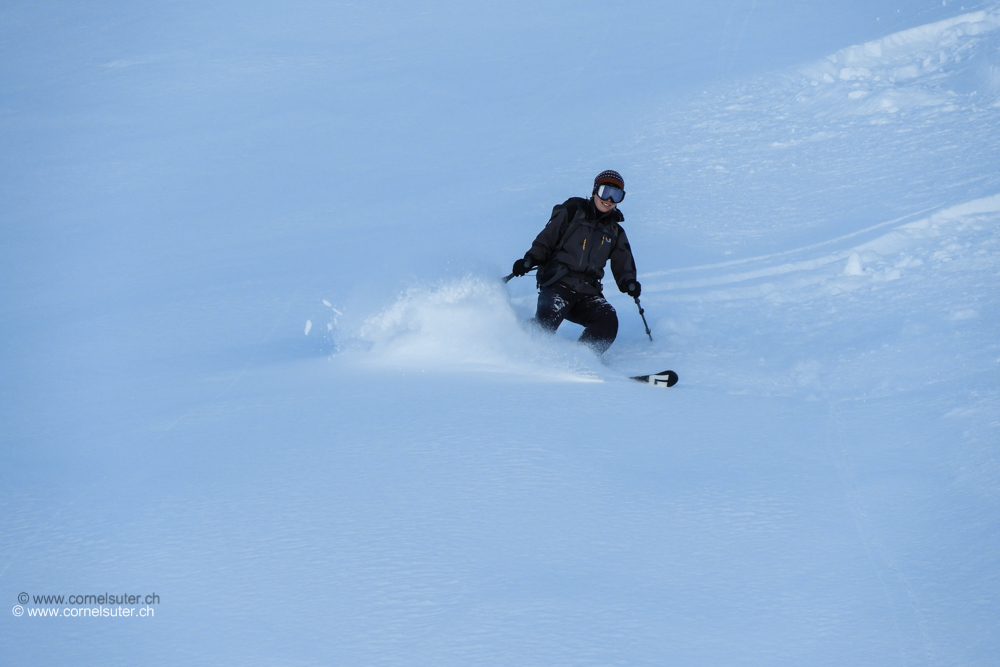 Auch hier bester Pulverschnee 