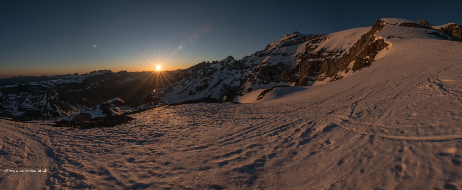 Aufgehende Sonne, voll schön.