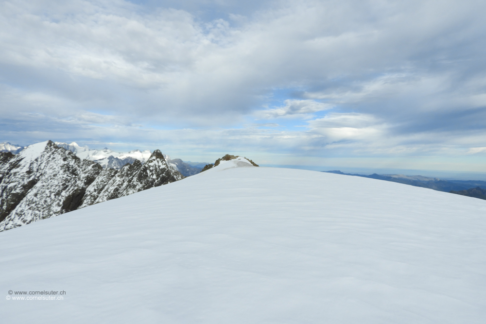 Das Gwächtenhorn 3420m mit Schi erreicht im Sommer 2017 ende Juli, mich freuts.