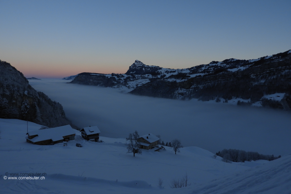 Wir sind beim Hellberg 1000m gestartet (Karte).