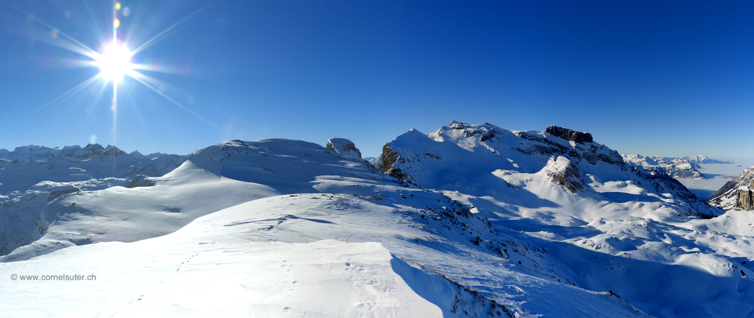 Pano auf dem Misthufen 2232m.