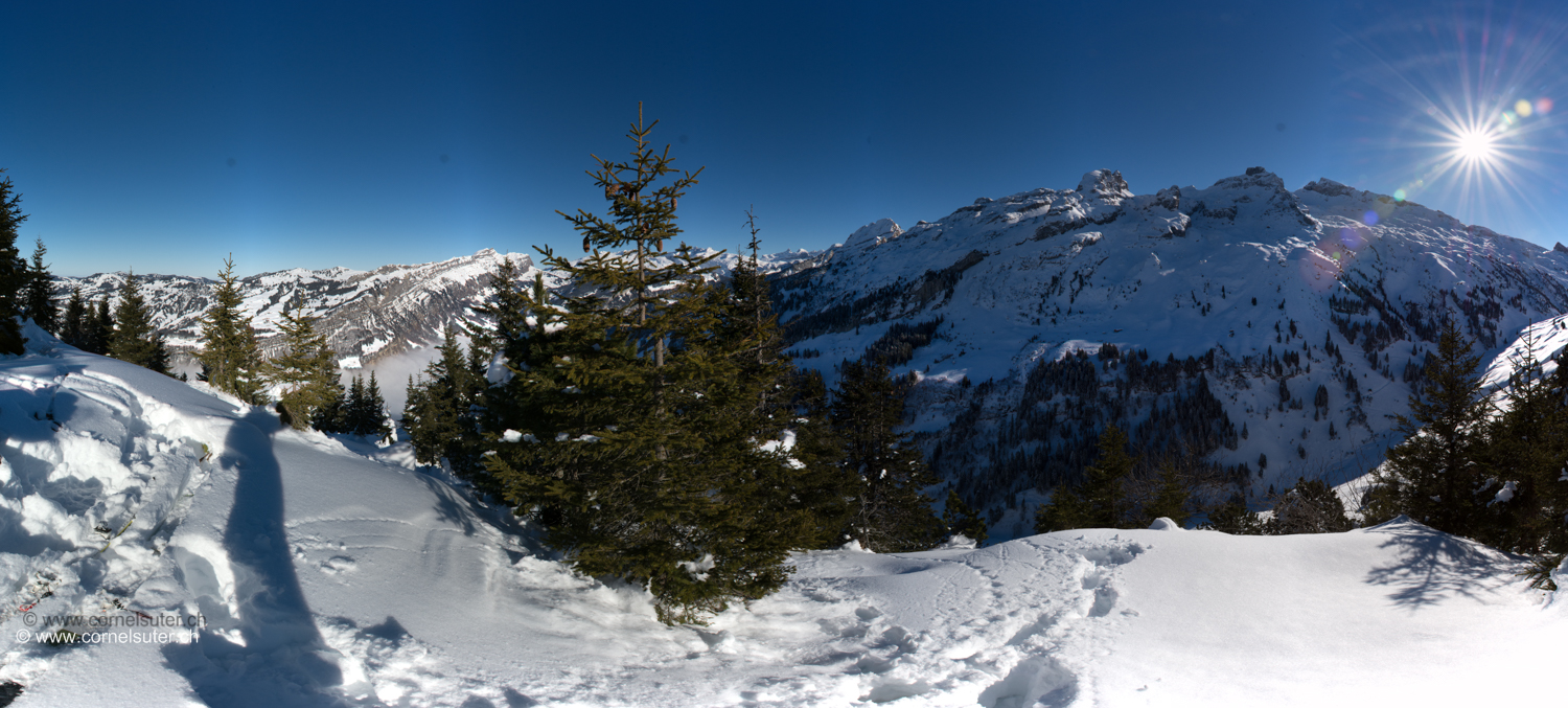 Aussicht beim Napf 1641m.