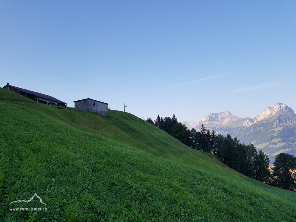 Ankunft bei der Alp Schilteli.