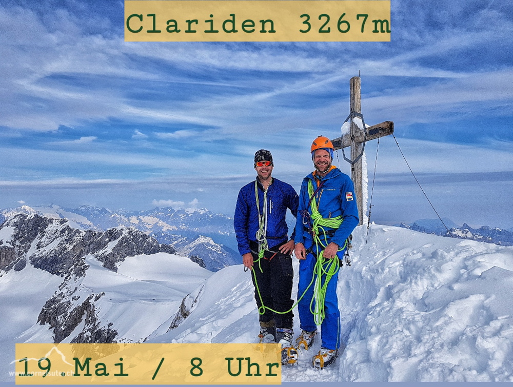 Gipfelbild auf dem Clariden ...