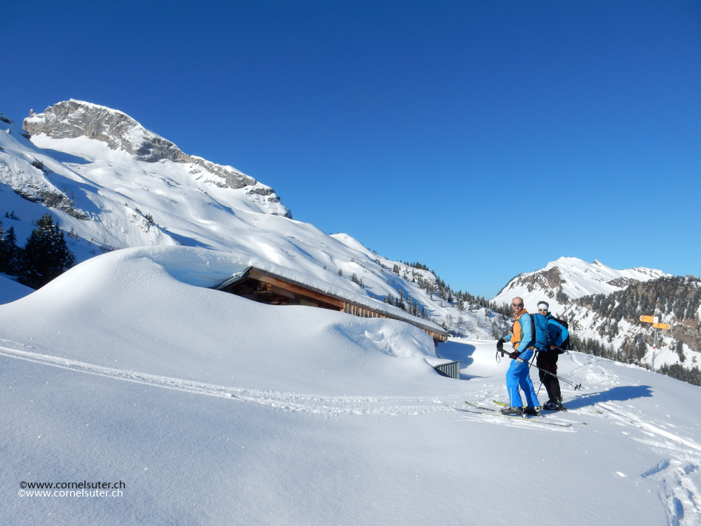 Ankunft bei der Alp Ahöräli 1540m (Bild von Sepp)