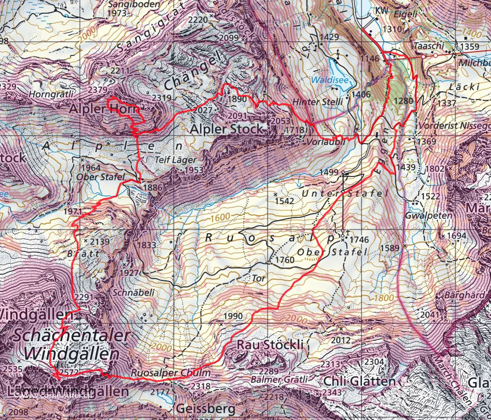 Diese Route wurde am Tourentag mit dem Satmap Active 20  aufgezeichnet