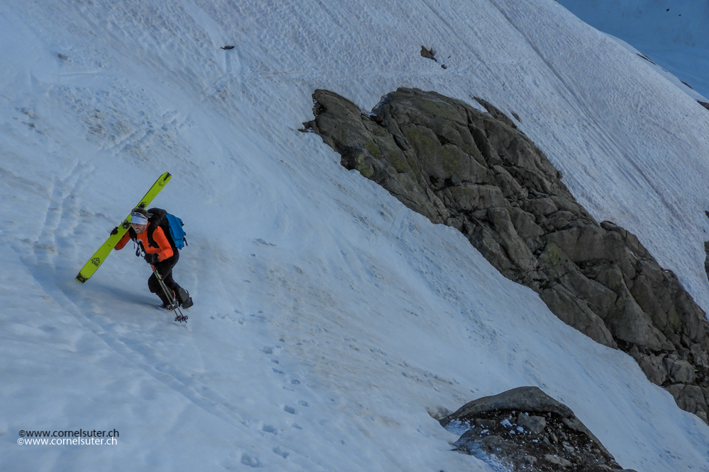 Am Ausstieg beim Couloir