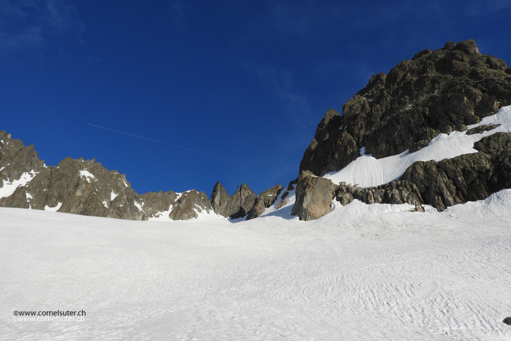 Wir sind auf dem Chli Sustlifirn, rechts das Wendenhorn