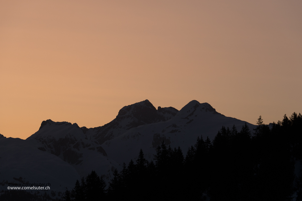 Sicht zum Bös Fulen 2801m, höchster Punkt im Kanton Schwyz.