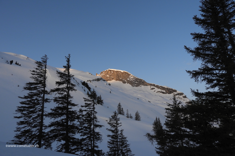 Nach dem Ahöräli die Querung hinüber in das Gebiet der Alp Achslen.
