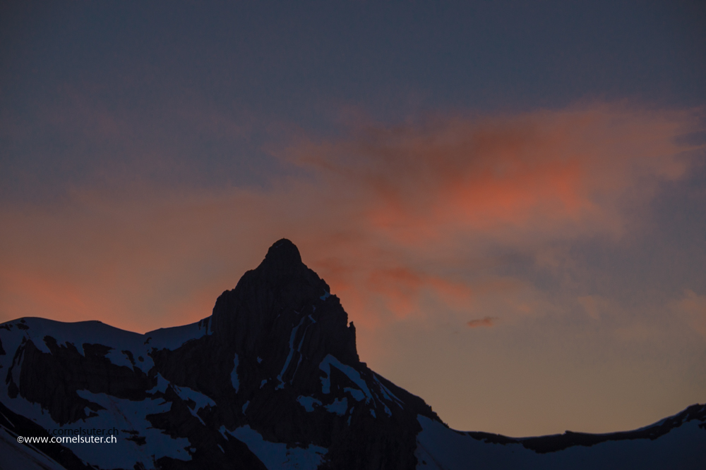 Morgenrot am Höch Turm 2666m