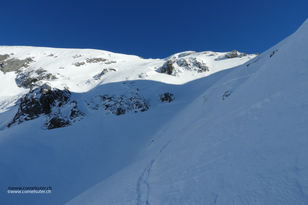 Sicht zurück zum Ortstock.