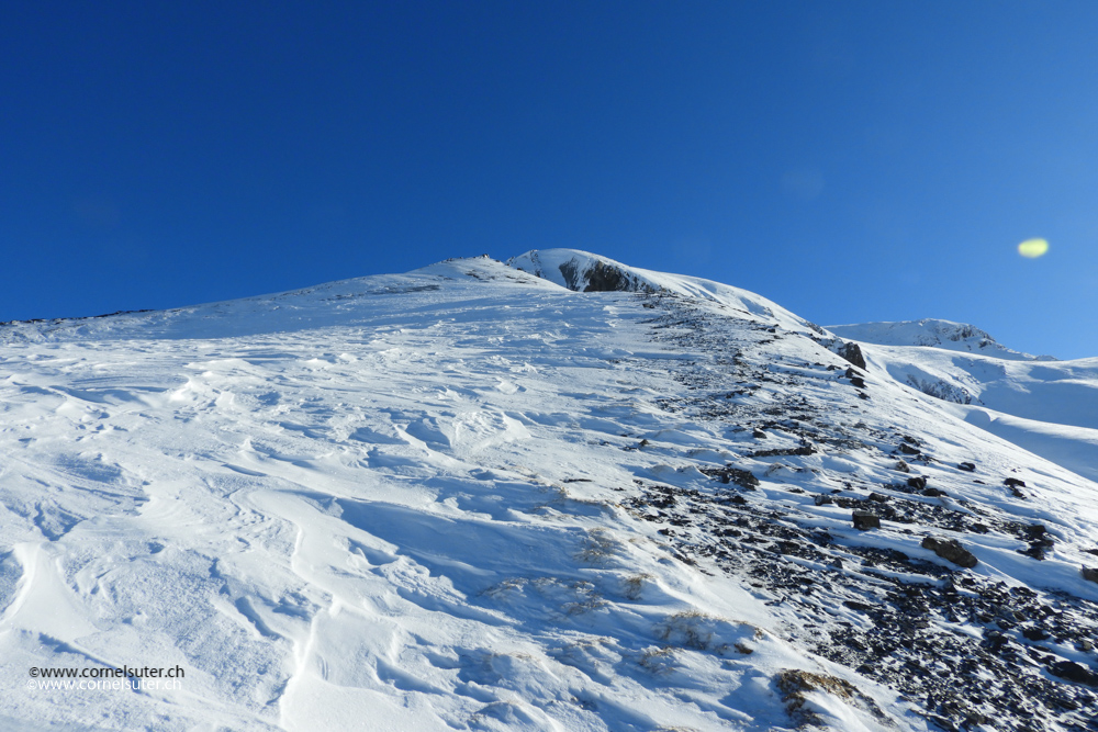 Oberhalb der Furggele in Richtung Ortstock.