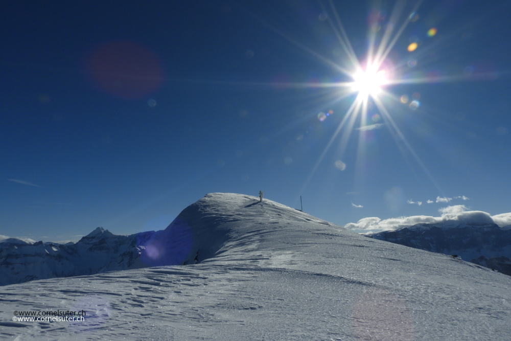 Ankunft auf dem Ortstock 2717m.
