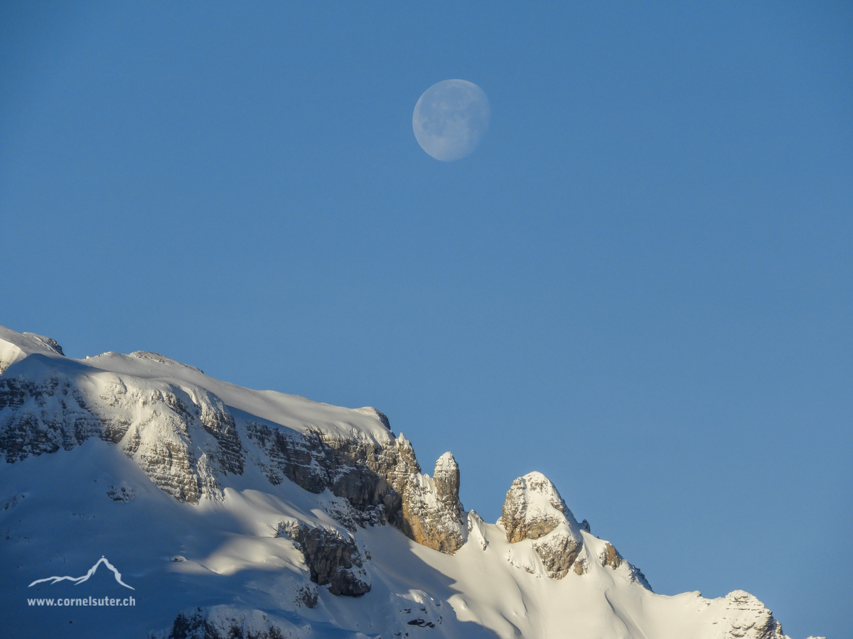 Der Mond über dem Schwarz Stock.