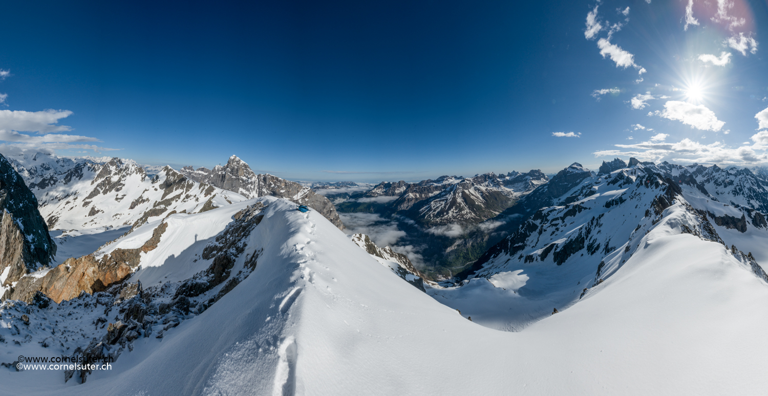 Panorama in Sicht Richtung Titlis.
