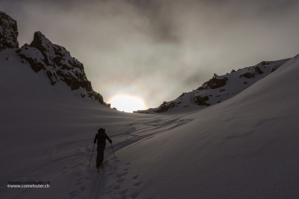 Mystische Stimmung mit dem Licht und Wolken
