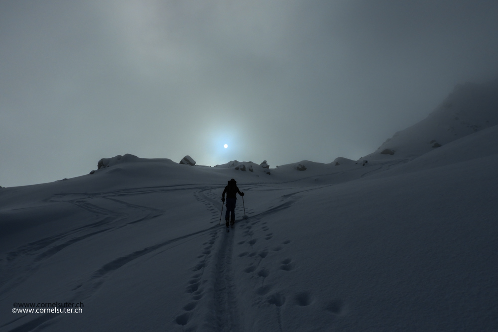 Mystische Stimmung mit dem Licht und Wolken