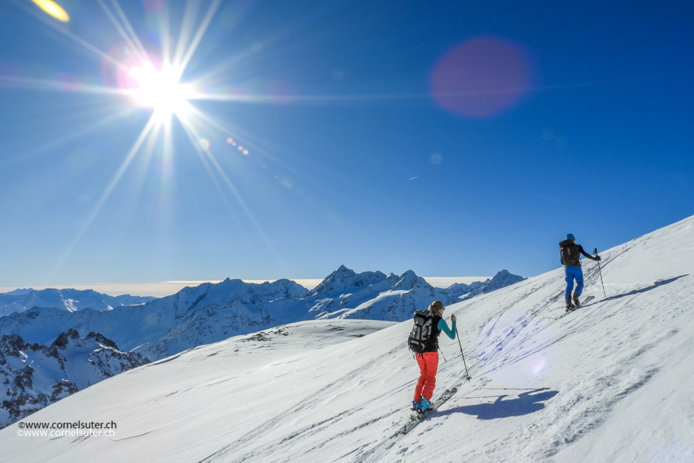 Skitouren Idylle Perfekt.