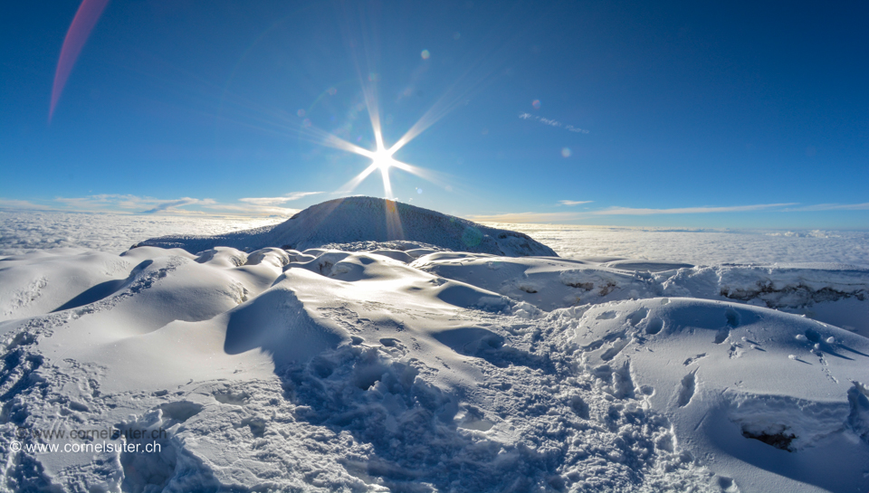 Mein erster 6000er Gipfel war der Chimborazo - Veintimila 6228m, erreicht am 16.November 2014 um 6:45 Uhr.