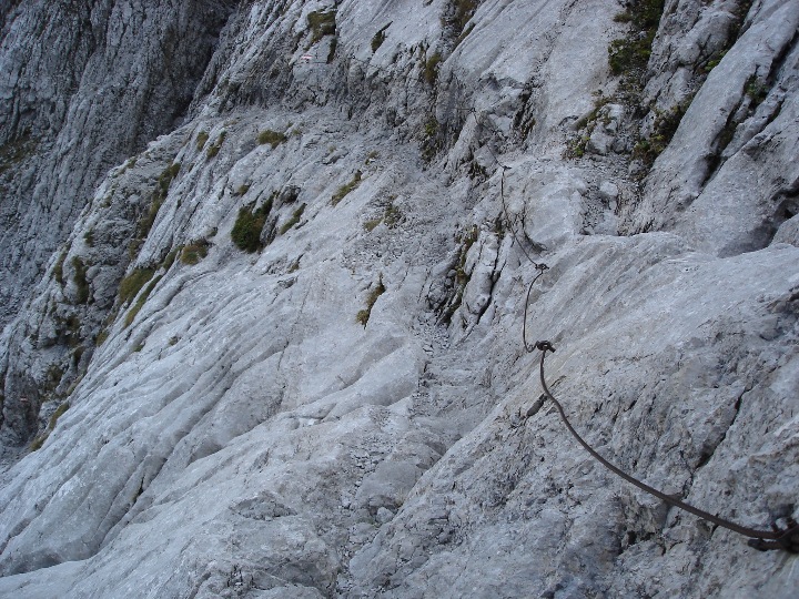  Der Felsenweg in der Steinernen Rinne.
