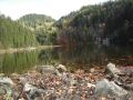 Taubensee, hinten links kamen wir runter.