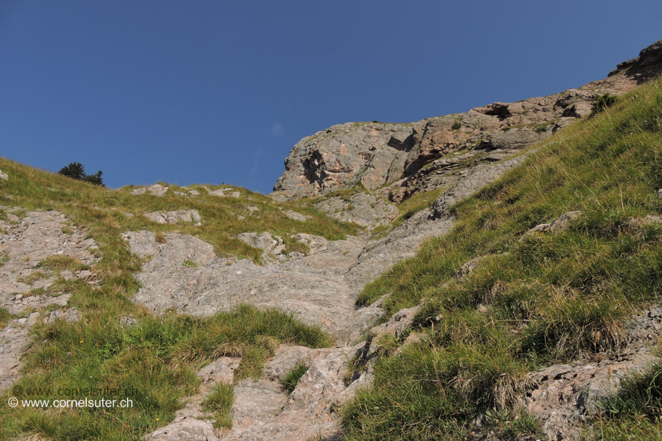 Da bei der Kehre 22 beginnt der Schafweg