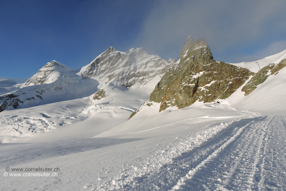 Kurz nach dem Jungfraujoch, Sicht zurück