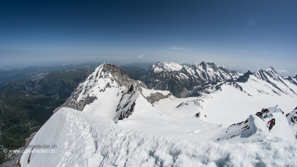 Sicht zum Eiger 3970m usw.