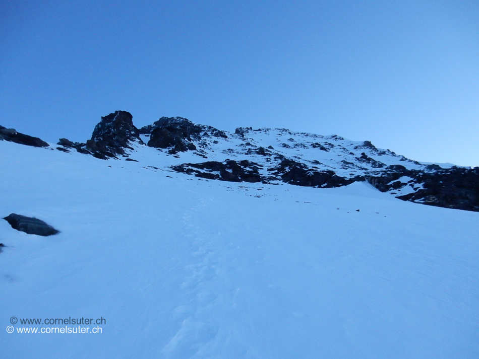 Bereits am Aufstieg, hier oberhalb des Plateau du Couloir.