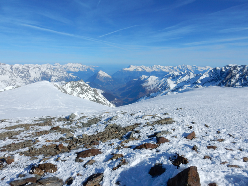 Sicht in Richtung Martigny.