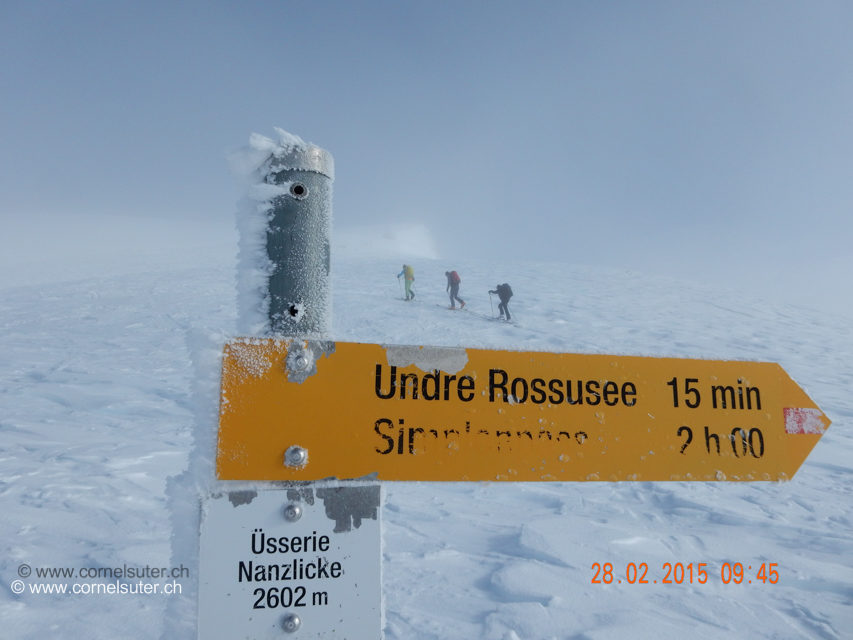 Bei der Üsseri Nanzlicke 2602m. (Bild von Walter)