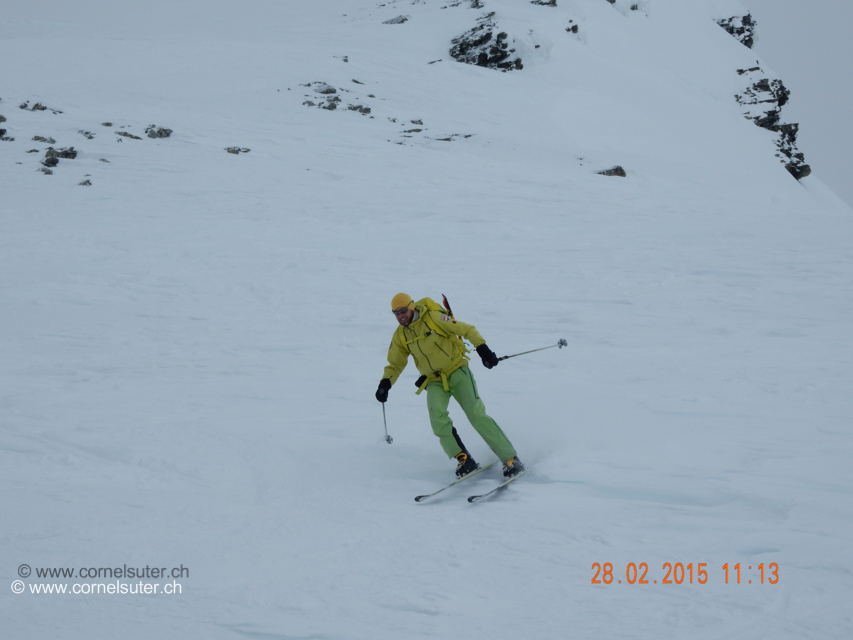 Auf der Abfahrt zur Üsseri Nanzlicke 2602m. (Bild von Walter)