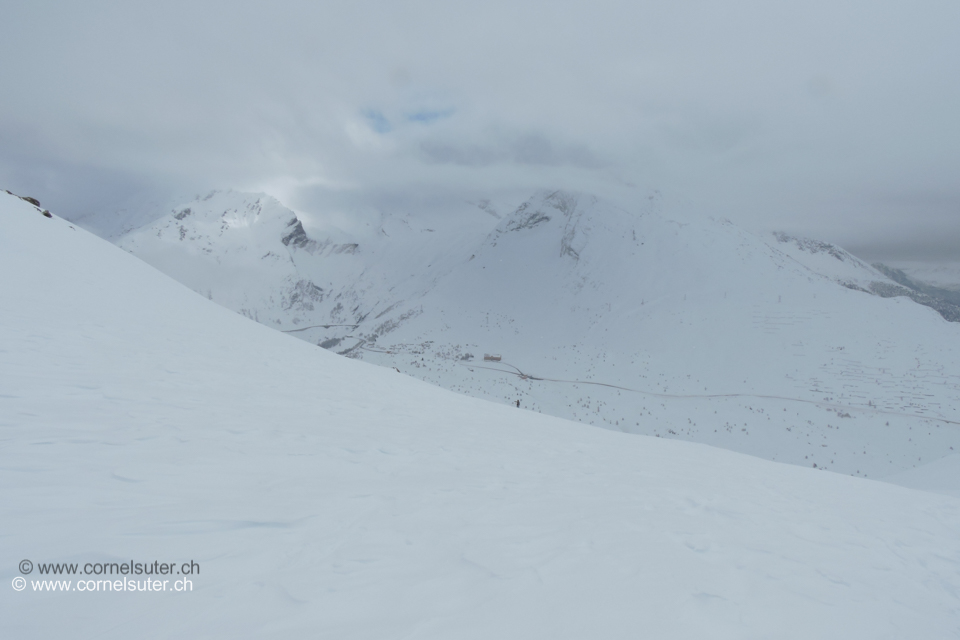 Sicht zum Simplon Pass.