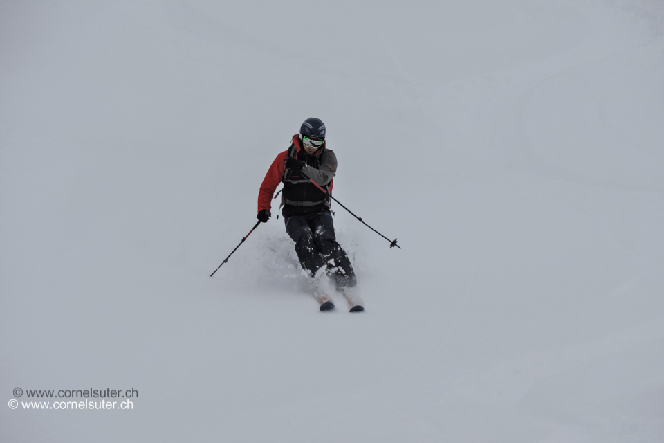 im super Pulverschnee.