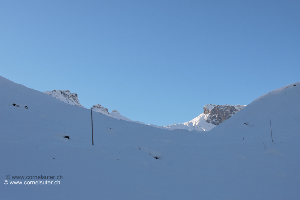 Herrlicher Wintertag, noch Wolkenlos