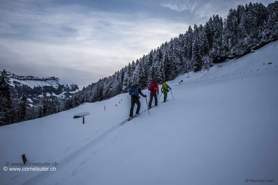 Am Start bei der Frutt 1083m (Bild von Max)