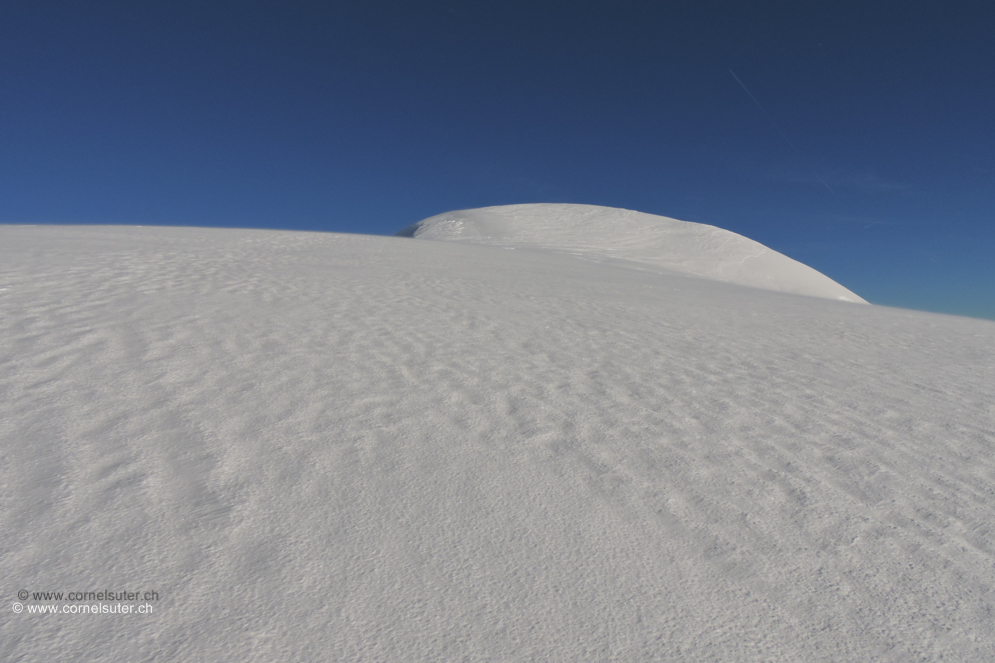 Gwächtenhorn Gipfel in Sicht.