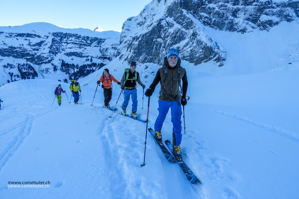 Unsere Gruppe am Aufstieg.