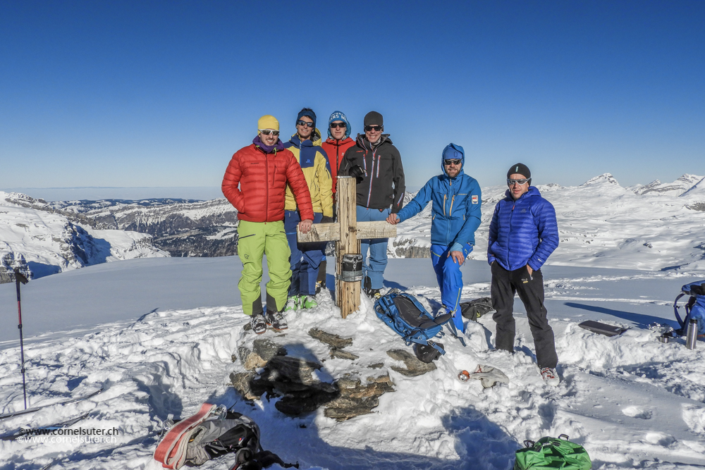 Gruppenfoto ufum Glatten 2505m.