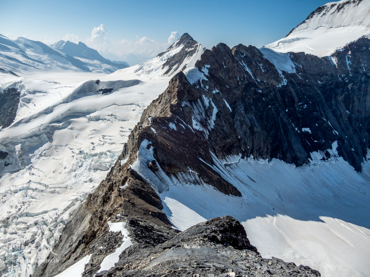 Bald unten beim Nördlichen Eigerjoch....