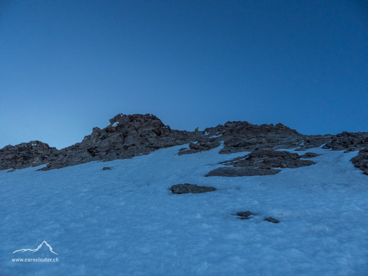 Beim Aufstieg zur Jungfrau 4158m.