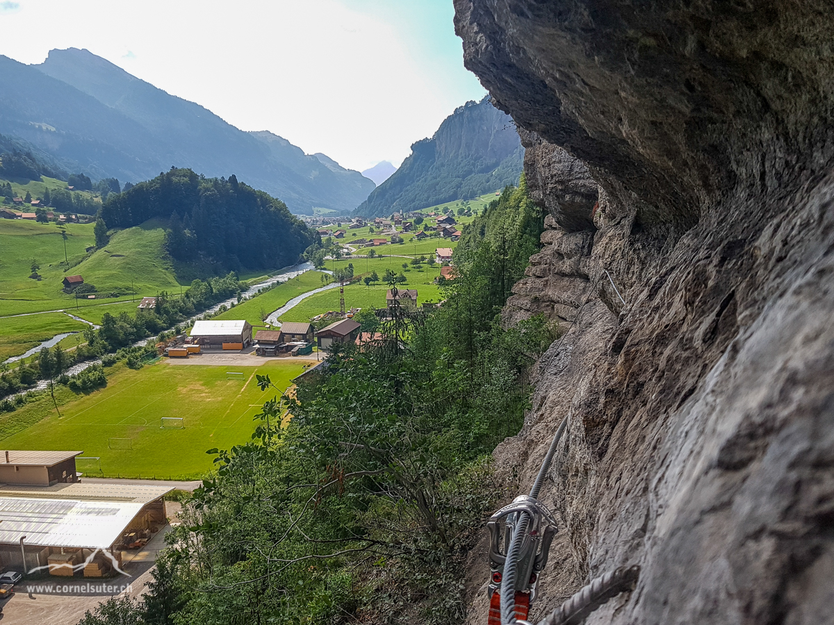 Herrliche Aussicht Tal auswerts.